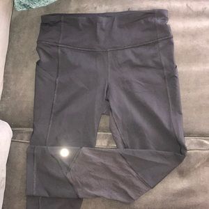 lululemon capri athletic mesh leggings